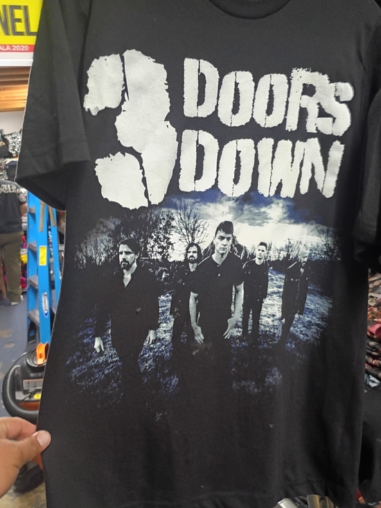 Other - RARE 3 THREE DOORS DOWN GRAPHIC COTTON SCREENPRINT BAND ROCK TEE L